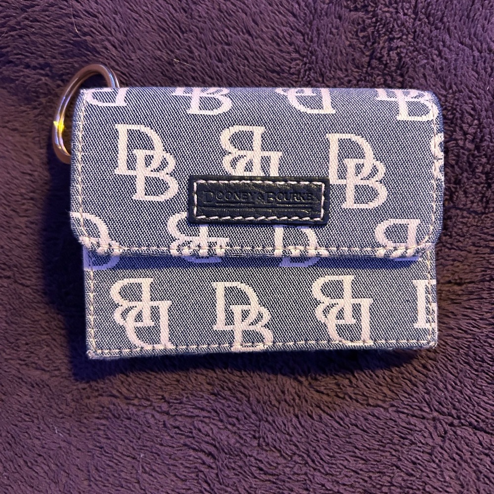 Dooney & Bourke Blue Monogram Wallet